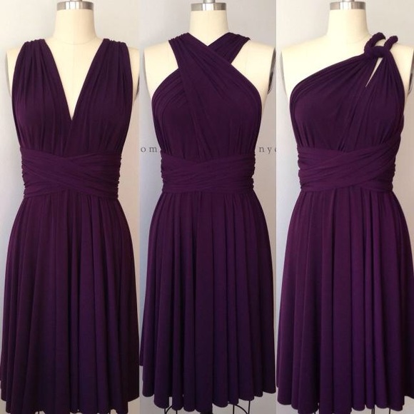 Dresses & Skirts - Infinity Cocktail Dress - Eggplant - One Size